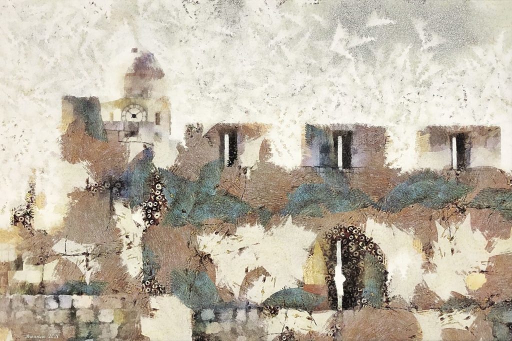 Ben Bronstein: The Clock Tower (Canvas-taulu)