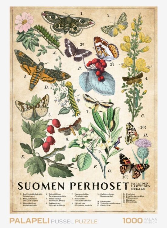 Suomen perhoset, 1000-palainen palapeli