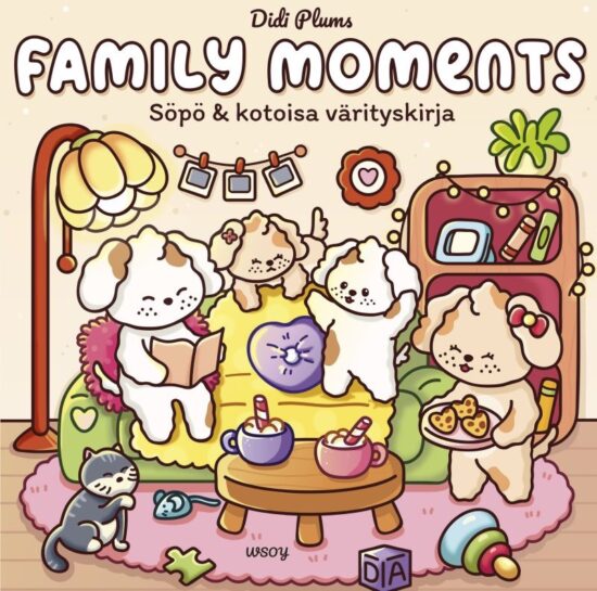 Plums, Didi: Family Moments Söpö & kotoisa värityskirja